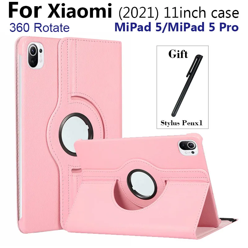 360 Rotating PU Leather Case For XiaoMi mipad 5 MiPad 5 Pro 11 inch Tablet Funda Cover for Mi Pad 5 pro 11 2021 Stand Shell+Pen 
360 Rotating PU Leather Case For XiaoMi mipad 5 MiPad 5 Pro 11 inch Tablet Funda Cover for Mi Pad 5 pro 11 2021 Stand Shell+Pen