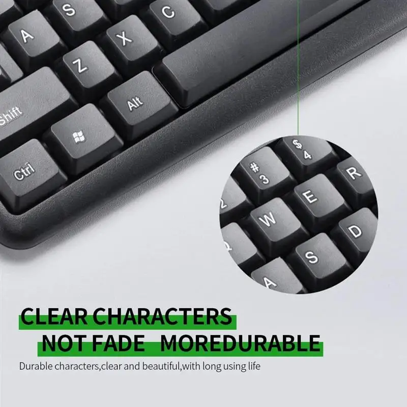 KB8236 USB Wired Keyboard 104 Key Portable Office Gaming Chocolate Keyboard for Laptop/PC Black
KB8236 USB Wired Keyboard 104 Key Portable Office Gaming Chocolate Keyboard for Laptop/PC Black