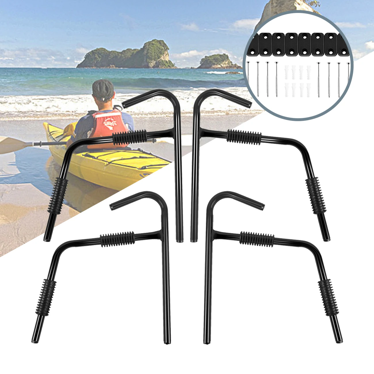 Samger 4pcs Kayak Wall Rack Ladder Wall Mount Folding Storage With Hardware Kits Rack Holder Outdoor Storage Kayak Canoe Paddle
Samger 4pcs Kayak Wall Rack Ladder Wall Mount Folding Storage With Hardware Kits Rack Holder Outdoor Storage Kayak Canoe Paddle