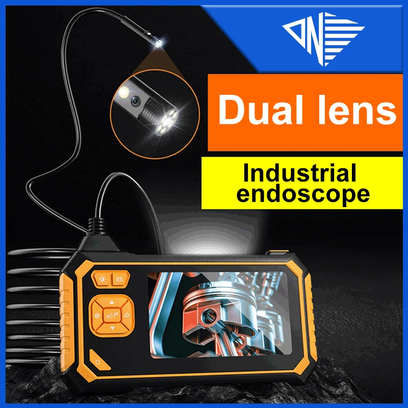 

Промышленный ручной эндоскоп с двумя объективами, 8 мм, 1080P, HD, 4,3 дюйма, ЖК-экран, камера для осмотра IP67, 1-10 м