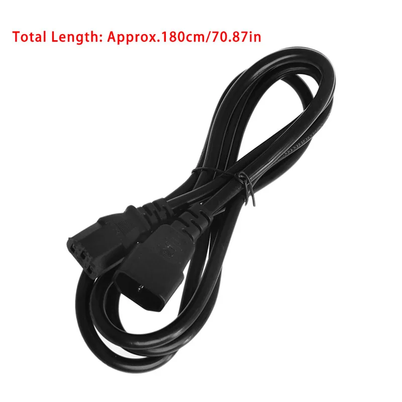 2021 New IEC 320 3-Pin C14 Male To C13 Female Main Power Extension Cord Lead Cable 1.8/3M 
2021 New IEC 320 3-Pin C14 Male To C13 Female Main Power Extension Cord Lead Cable 1.8/3M