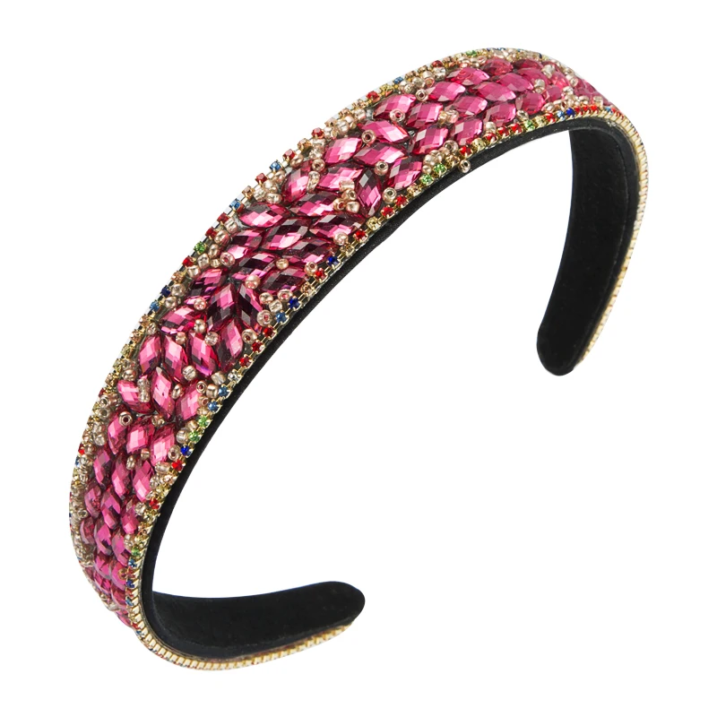 2021 Elgant Korean Multi Color Crystal Headband for Woman Vintage Shiny Rhinestone Hairband Bridal Wedding Party Hair Accessory 
2021 Elgant Korean Multi Color Crystal Headband for Woman Vintage Shiny Rhinestone Hairband Bridal Wedding Party Hair Accessory