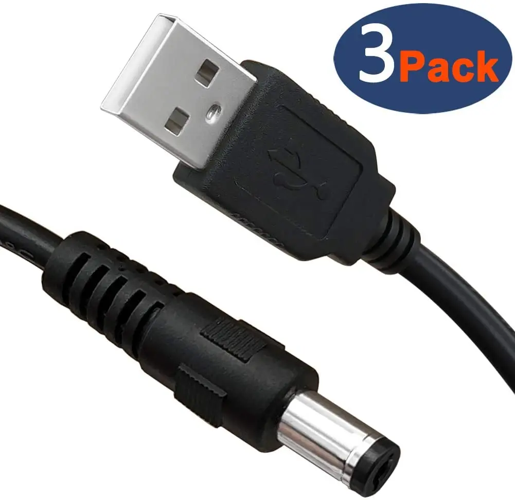 3 шт./упаковка, 5 футов, USB 2,0 типа А, штекер на постоянный ток 5,5x2,1 мм, 5 в постоянного тока, штекер питания, кабель питания от USB к зарядному устро...
3 шт./упаковка, 5 футов, USB 2,0 типа А, штекер на постоянный ток 5,5x2,1 мм, 5 в постоянного тока, штекер питания, кабель питания от USB к зарядному устро...