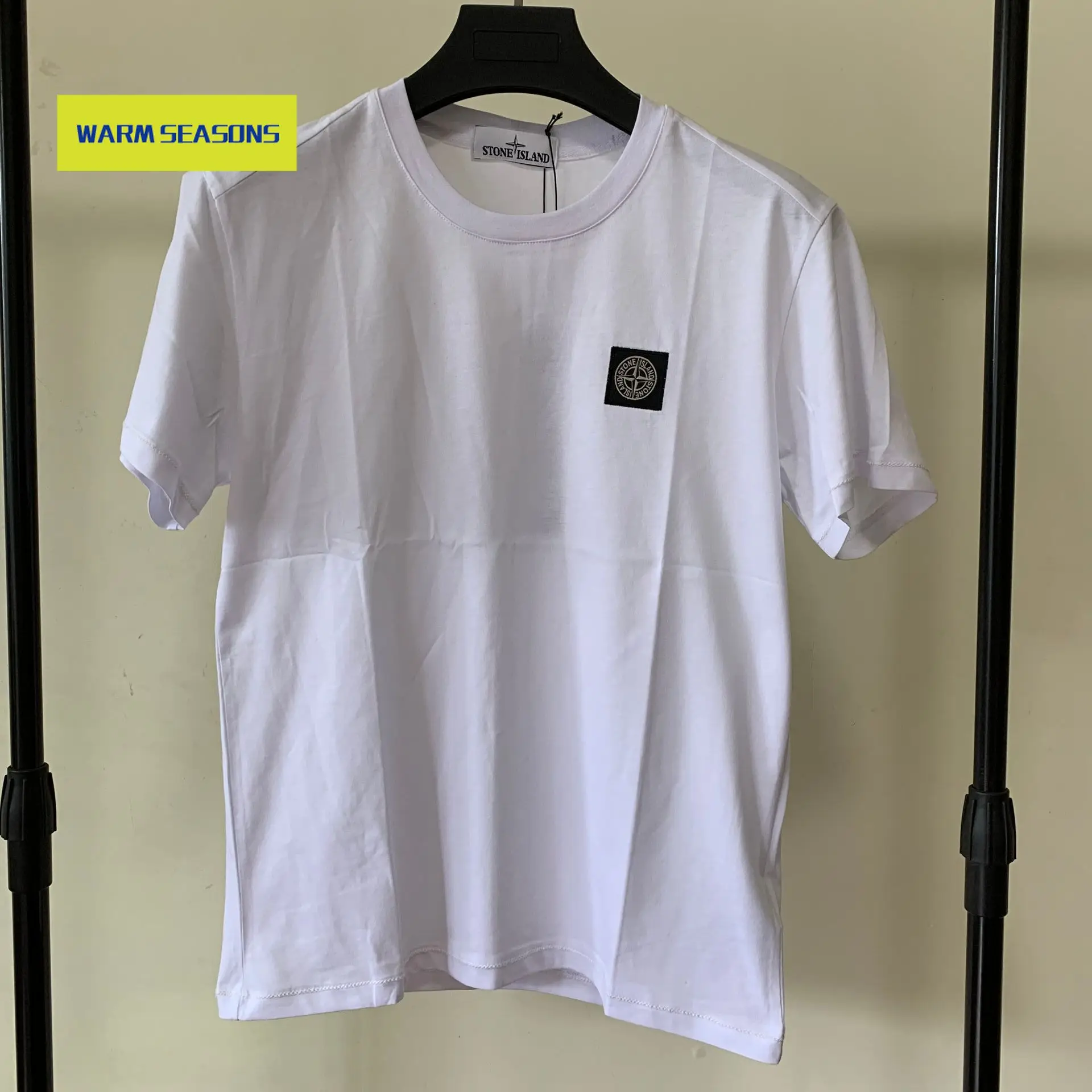 Embroidered men's mercerized cotton casual round neck short sleeve T-shirt popular logo Korea fashion men's wear
Embroidered men's mercerized cotton casual round neck short sleeve T-shirt popular logo Korea fashion men's wear