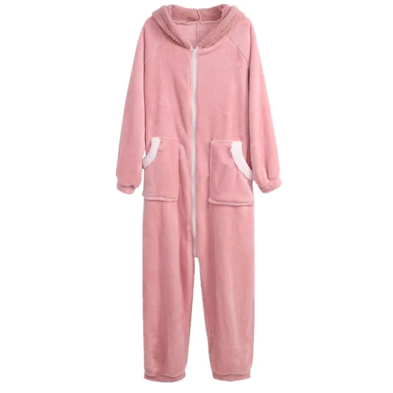 Warm Onepiece Hooded Bunny Pajama Jumpsuit Women Cartoon Animal Ear Onesie Cosplay Sleepwear Adult Pink Rabbit Pajamas Overalls
Warm Onepiece Hooded Bunny Pajama Jumpsuit Women Cartoon Animal Ear Onesie Cosplay Sleepwear Adult Pink Rabbit Pajamas Overalls