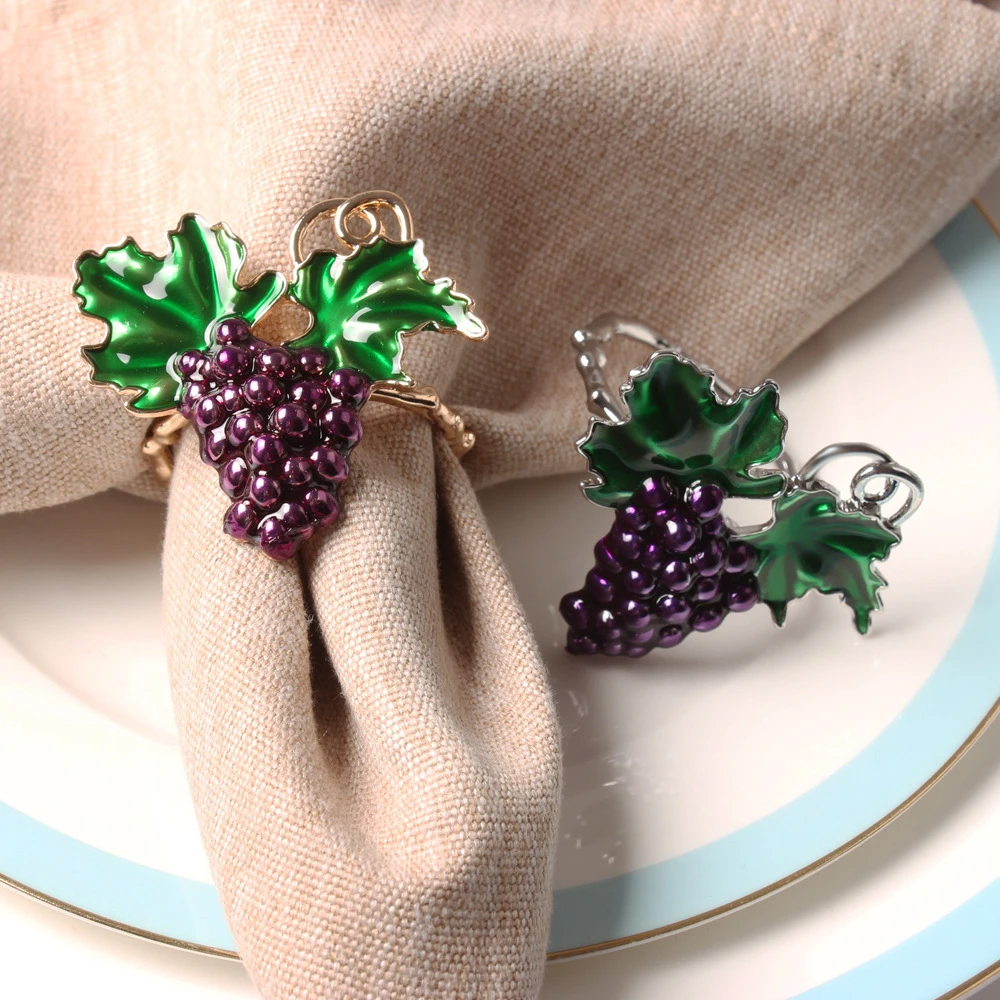 12PCS/Plant Series Purple Grape Gold Silver Spot Napkin Ring Desktop Decoration Hotel Wedding Party
12PCS/Plant Series Purple Grape Gold Silver Spot Napkin Ring Desktop Decoration Hotel Wedding Party