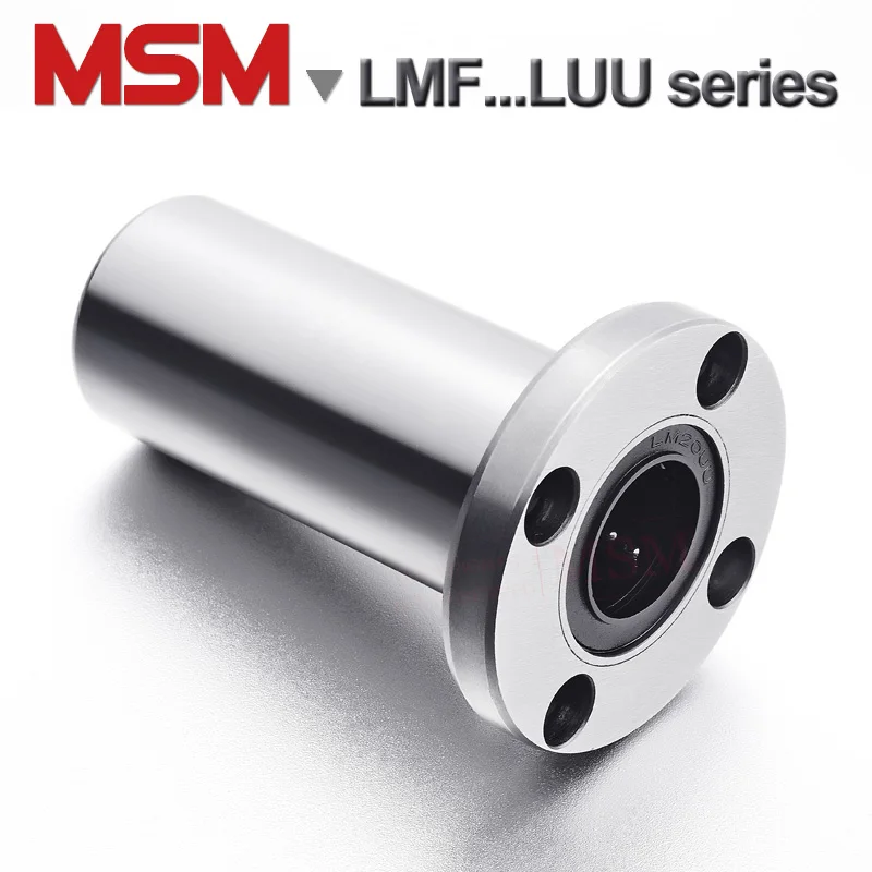 2 шт. круглые Фланцевые Линейные подшипники MSM длинного типа LHFRW/LMF6LUU LMF8LUU LMF10LUU LMF12LUU