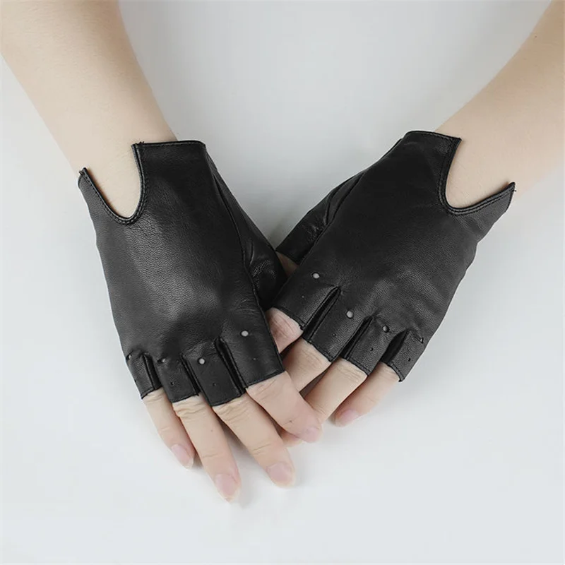 New Fashion Women Genuine Leather Sheepskin Fingerless High Quality Outdoor Driving Black Gloves Spring And Autumn
New Fashion Women Genuine Leather Sheepskin Fingerless High Quality Outdoor Driving Black Gloves Spring And Autumn