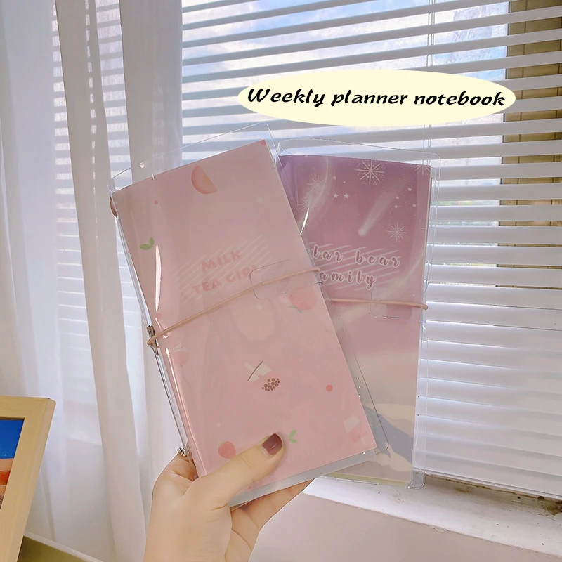 Cute Journal Weekly Monthly Planner Notebook Kawaii Diary Agenda Bandage Notepad With Stickers/Tape Set Girls School Stationery
Cute Journal Weekly Monthly Planner Notebook Kawaii Diary Agenda Bandage Notepad With Stickers/Tape Set Girls School Stationery