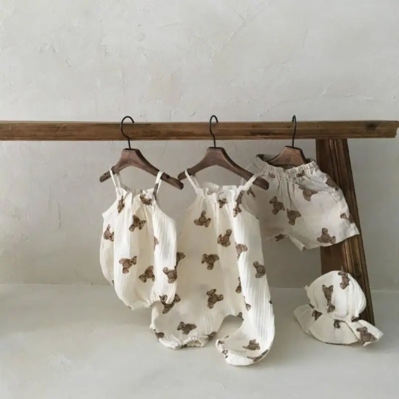 2021 Summer Baby Newborn Large Brimmed Bear Print Sun Hat Toddler Girls Boys Bucket Cap Hat Children's Cotton Accessories
2021 Summer Baby Newborn Large Brimmed Bear Print Sun Hat Toddler Girls Boys Bucket Cap Hat Children's Cotton Accessories