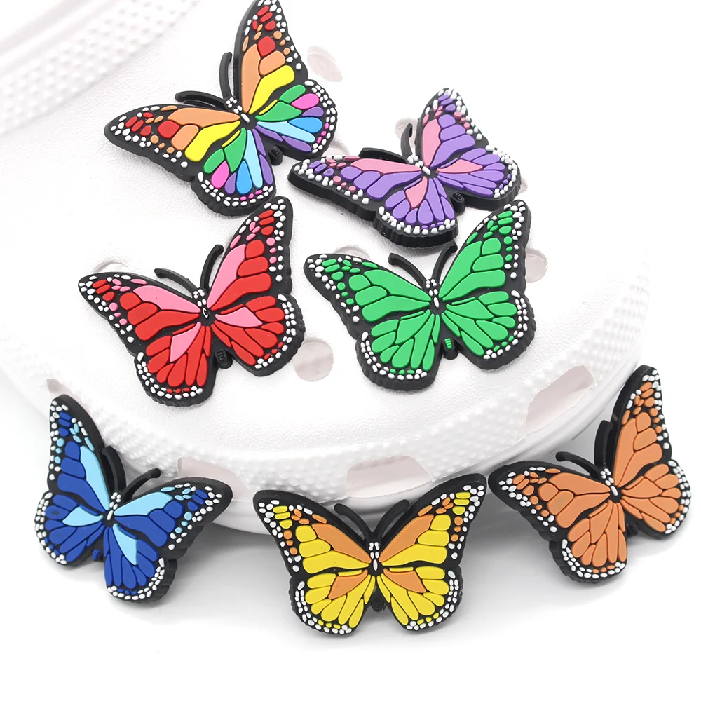 1pcs Color Butterfly pvc shoes charms Accessories high quality shoes Decorations fit women croc clogs jibz kid X-mas party gifts
1pcs Color Butterfly pvc shoes charms Accessories high quality shoes Decorations fit women croc clogs jibz kid X-mas party gifts