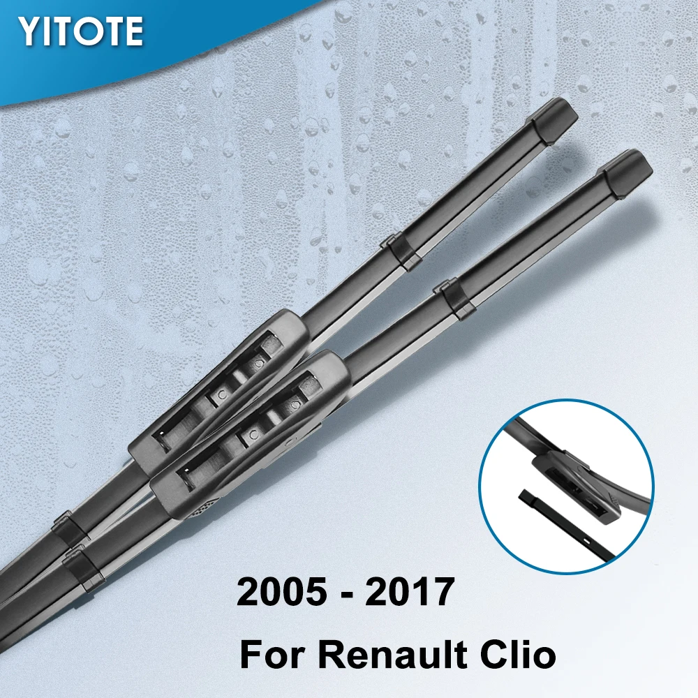 YITOTE Windscreen Wiper Blades for Renault Clio III / IV Bayonet Arms Model Year from 2005 to 2018
YITOTE Windscreen Wiper Blades for Renault Clio III / IV Bayonet Arms Model Year from 2005 to 2018
