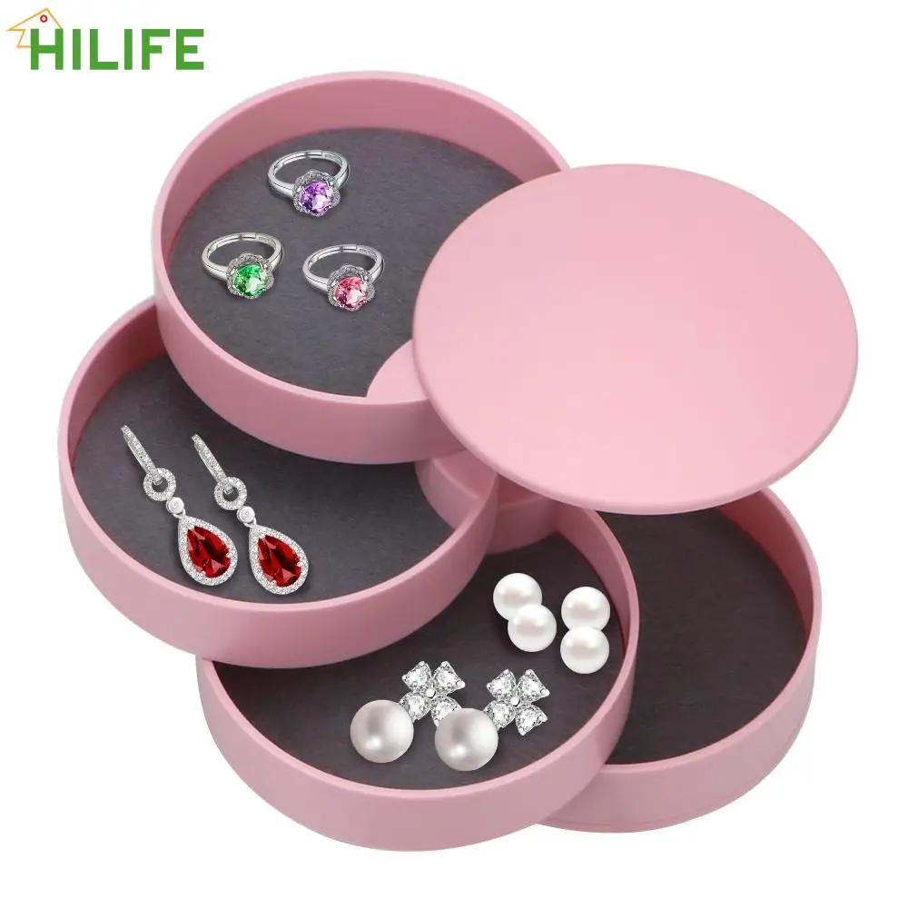 Jewelry Storage Tray with Lid Women Jewelry Storage Box 4-Layer Rotatable Jewelry Box Necklace Earring Ring Holder Organizer
Jewelry Storage Tray with Lid Women Jewelry Storage Box 4-Layer Rotatable Jewelry Box Necklace Earring Ring Holder Organizer
