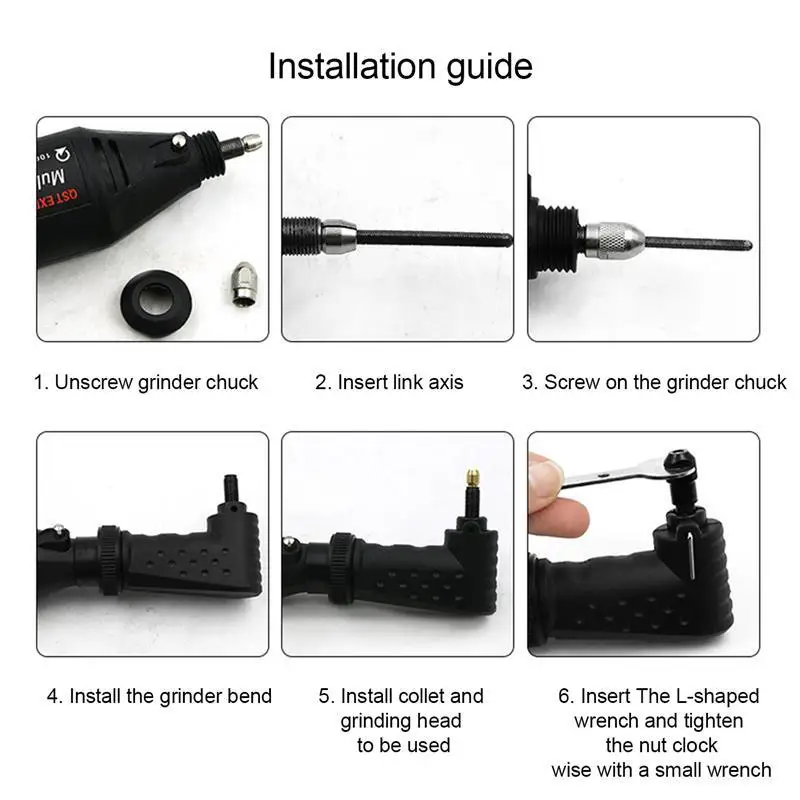 Right Angle Converter Attachment For Rotary Tools 4000 3000 8200 275 Grinder Replacement Accessories Tool Electric Grinder Kit
Right Angle Converter Attachment For Rotary Tools 4000 3000 8200 275 Grinder Replacement Accessories Tool Electric Grinder Kit