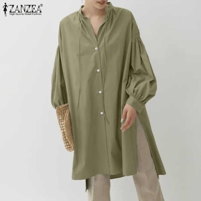 ZANZEA Femme Button Shirt Streetwear Chemise Autumn Elegant Vintage Blusa Full Sleeve Leisure Lace-Up Blouse 2021 Solid Tops
ZANZEA Femme Button Shirt Streetwear Chemise Autumn Elegant Vintage Blusa Full Sleeve Leisure Lace-Up Blouse 2021 Solid Tops