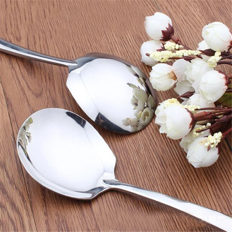 1Pc Thicken Dinner Dish Soup Rice Western Restaurant Bar Cafe Public Spoon Large Stainless Steel Round Head Buffet Serving Spoon
1Pc Thicken Dinner Dish Soup Rice Western Restaurant Bar Cafe Public Spoon Large Stainless Steel Round Head Buffet Serving Spoon