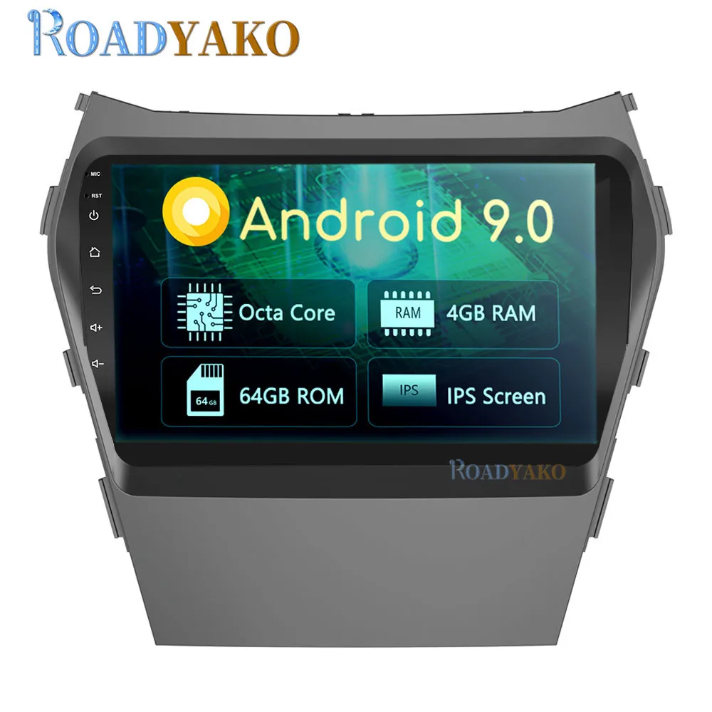 9 'ɺndroid Авто Радио Навигация GPS для Hyundai IX45/Santa Fe 2015-2019 стерео Автомобильная
