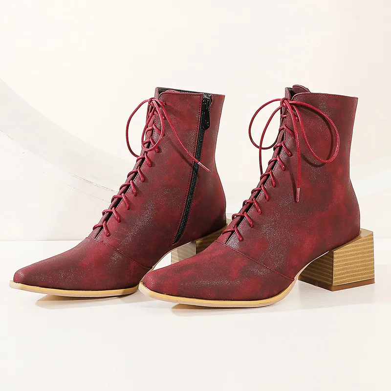 YMECHIC Chelsea Womens Boots Ladies Pointed Toe Square Heels 2020 Fashion Autumn Winter Boots Cross-tied Women Shoes Size 34-43
YMECHIC Chelsea Womens Boots Ladies Pointed Toe Square Heels 2020 Fashion Autumn Winter Boots Cross-tied Women Shoes Size 34-43