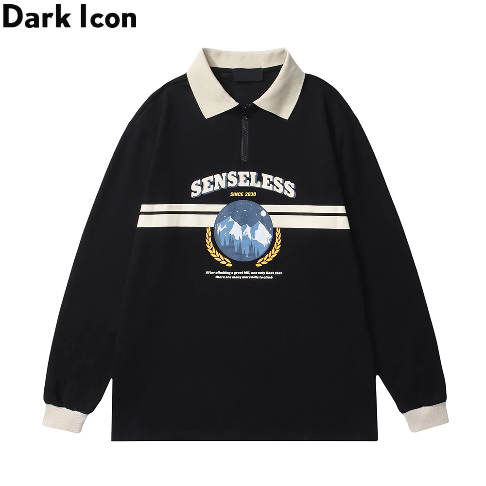 Dark Icon Front Zipper Polo Sweatshirt Men Pullover Japanese Style Men's Sweatshirt 2 Colors
Dark Icon Front Zipper Polo Sweatshirt Men Pullover Japanese Style Men's Sweatshirt 2 Colors