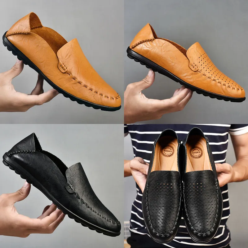 Лоферы мужские кожаные, дышащие, без застежки, повседневная обувь для вождения, плоская подошва, роскошные брендовые Мокасины, лето 2021
Лоферы мужские кожаные, дышащие, без застежки, повседневная обувь для вождения, плоская подошва, роскошные брендовые Мокасины, лето 2021
