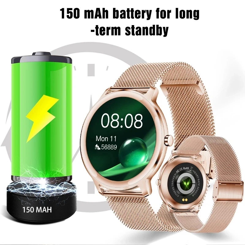 2021 Ladies Smart Watch Women Blood Pressure Heart Rate Monitor Fitness tracker Sport Smart Band Alarm clock reminder Smartwatch
2021 Ladies Smart Watch Women Blood Pressure Heart Rate Monitor Fitness tracker Sport Smart Band Alarm clock reminder Smartwatch