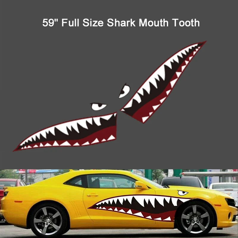 2 × DIY Shark Mouth Tooth Teeth Graphics PVC Car Sticker Decal for Car Waterproof Accessories
2 × DIY Shark Mouth Tooth Teeth Graphics PVC Car Sticker Decal for Car Waterproof Accessories