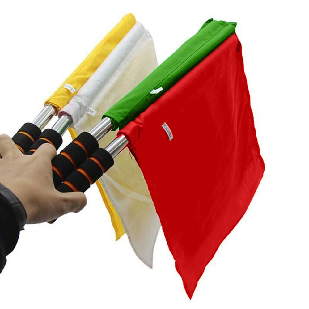 2pcs Soccer Referee Flag Outdoor Track And Field Competition Referee Special Command Flag Stainless Steel Grip Command
2pcs Soccer Referee Flag Outdoor Track And Field Competition Referee Special Command Flag Stainless Steel Grip Command