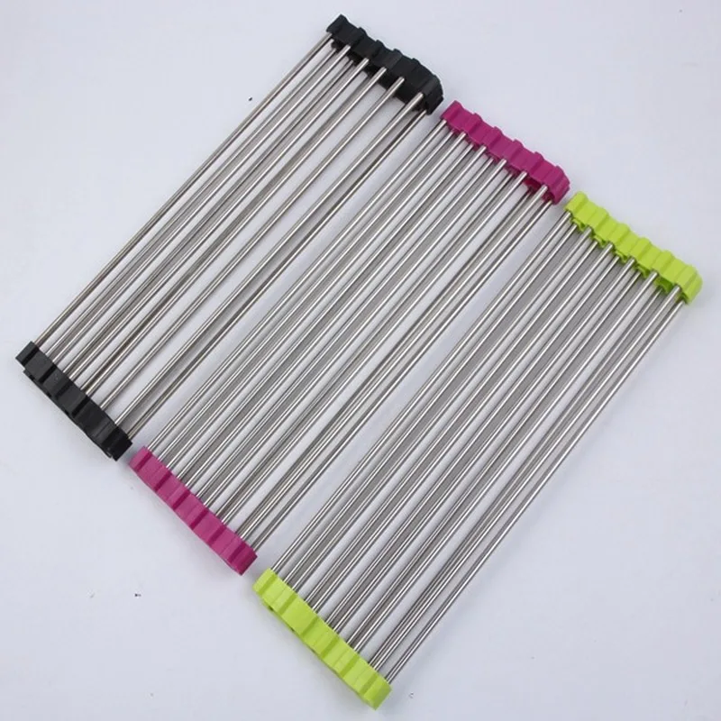 Creative Kitchen Rack Sink Drain Rack Stainless Steel Folding Storage Rack Multifunction Kitchen Accessories Organizer Gadgets 
Creative Kitchen Rack Sink Drain Rack Stainless Steel Folding Storage Rack Multifunction Kitchen Accessories Organizer Gadgets