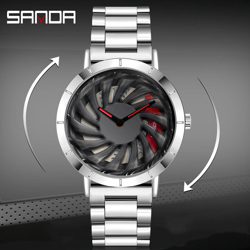 SANDA Hollow-carved Creative Hardlex Mirror Watch Men Casual Waterproof Quartz Man's Wristwatch
SANDA Hollow-carved Creative Hardlex Mirror Watch Men Casual Waterproof Quartz Man's Wristwatch