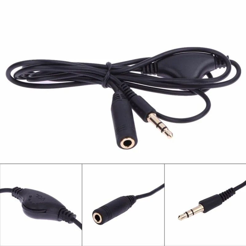 1M 3.5mm Male to Female Earphone Audio Extension Exteneder Cable Volume Control hot sale
1M 3.5mm Male to Female Earphone Audio Extension Exteneder Cable Volume Control hot sale