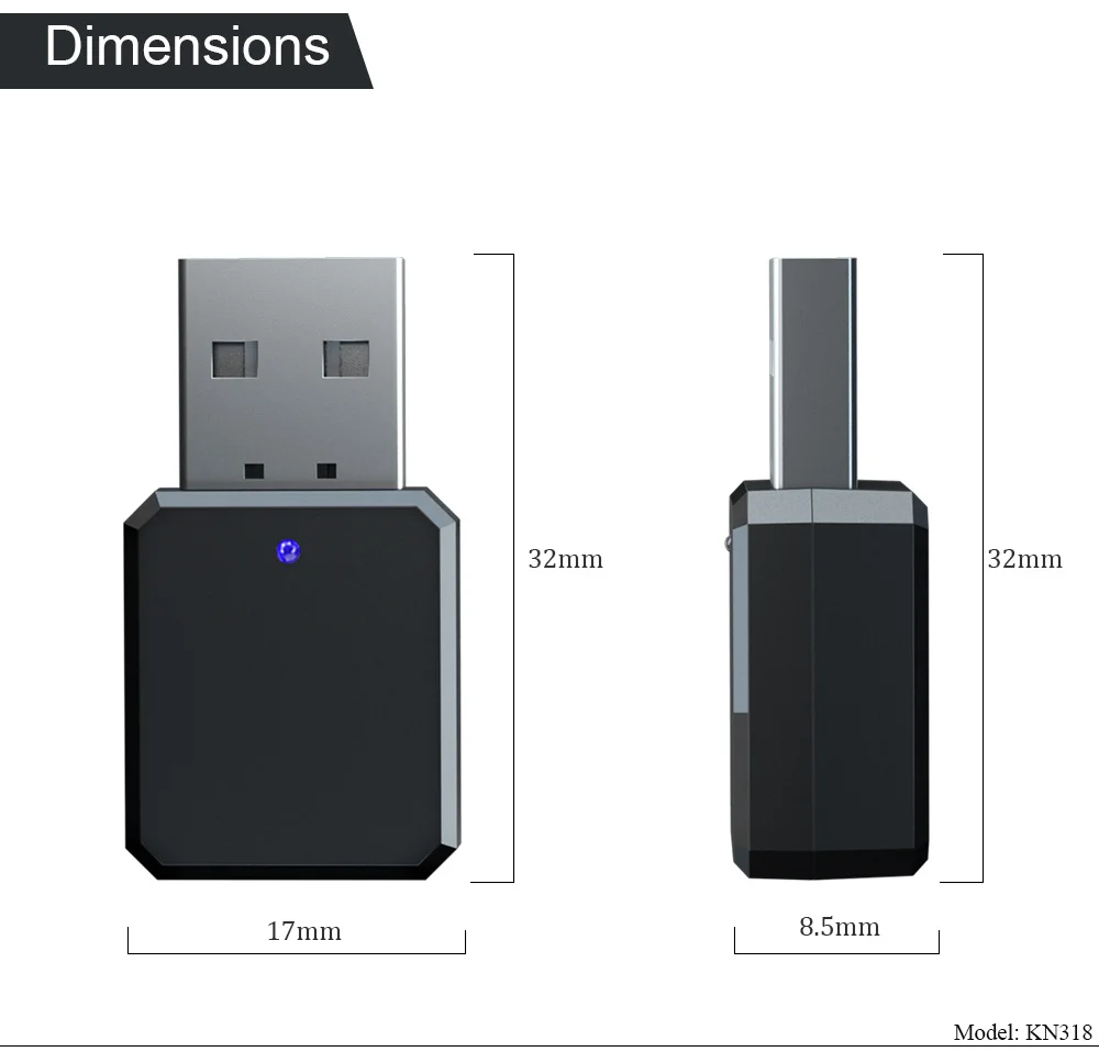 USB Wireless Bluetooth 5.1 Audio Receiver Adapter Music Speaker Hands-Free Call 3.5mm Auxiliary Car Stereo Bluetooth Adapter
USB Wireless Bluetooth 5.1 Audio Receiver Adapter Music Speaker Hands-Free Call 3.5mm Auxiliary Car Stereo Bluetooth Adapter