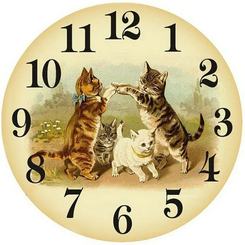 Full square / round diamond 5D DIY diamond painting "clock cat" 3D embroidery cross stitch 5D home decoration gift G495 
Full square / round diamond 5D DIY diamond painting "clock cat" 3D embroidery cross stitch 5D home decoration gift G495