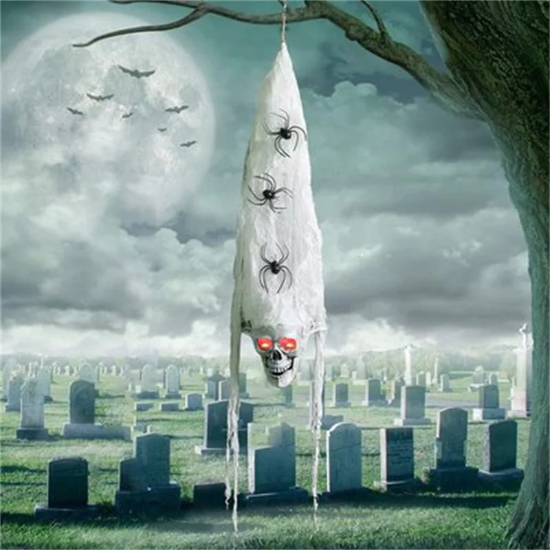 Хэллоуин, Череп, подвесная голова, ужас, светящийся стучающий реквизит, украшение для секретной комнаты, украшение с привидениями, эритроба... 
Хэллоуин, Череп, подвесная голова, ужас, светящийся стучающий реквизит, украшение для секретной комнаты, украшение с привидениями, эритроба...