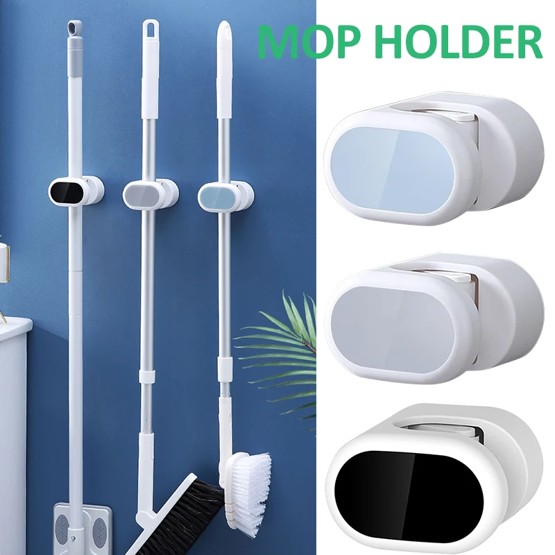 1 Pc Wall Mounted Mop Holder Brush Broom Organizer Hanger Strong Hooks Storage Rack Bathroom Organizer Storage Accessories
1 Pc Wall Mounted Mop Holder Brush Broom Organizer Hanger Strong Hooks Storage Rack Bathroom Organizer Storage Accessories