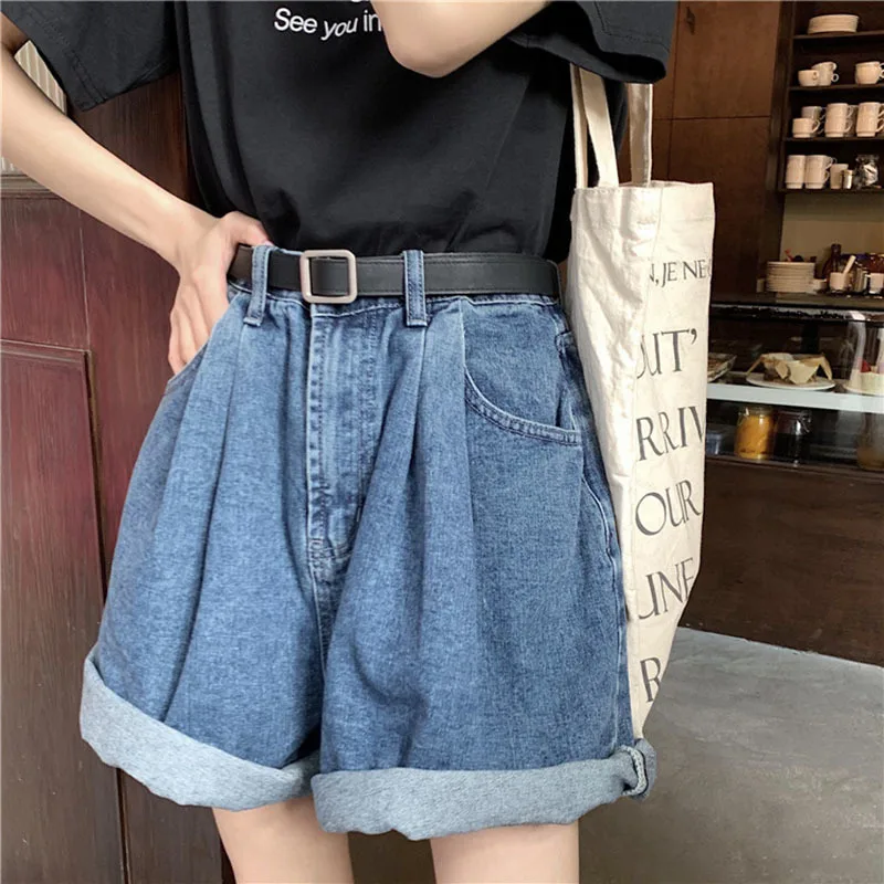 2021New Loose Summer Shorts Mujer Jeans High Waist Vintage Curl Denim Short Pants Women Casual Harajuk Shorts For Women Ladies
2021New Loose Summer Shorts Mujer Jeans High Waist Vintage Curl Denim Short Pants Women Casual Harajuk Shorts For Women Ladies