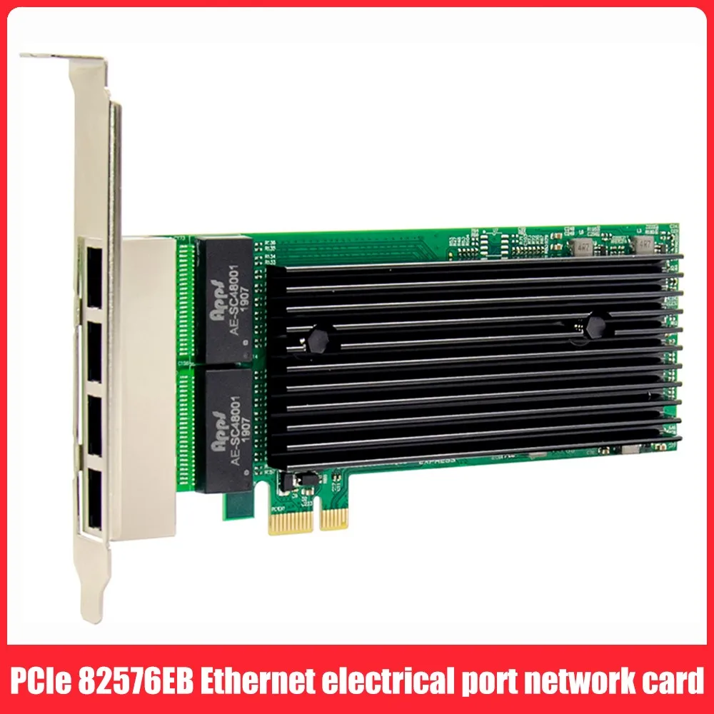 4 порта PCIE X1 гигабитная Серверная сетевая карта 82576EB 10/100/1000 Мбит/с Ethernet серверный адаптер для ПК ноутбука
4 порта PCIE X1 гигабитная Серверная сетевая карта 82576EB 10/100/1000 Мбит/с Ethernet серверный адаптер для ПК ноутбука