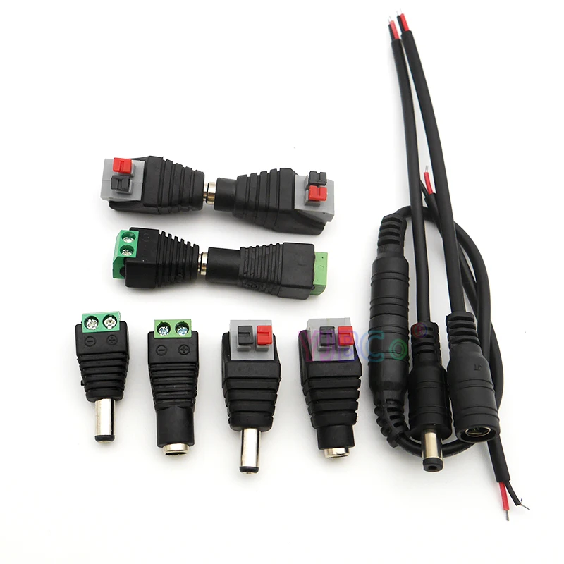 5pcs Male Female DC Connector Free Welding / DC Connector Plug Cable Wire Connector for LED Power Adapter CCTV Camera LED Strip
5pcs Male Female DC Connector Free Welding / DC Connector Plug Cable Wire Connector for LED Power Adapter CCTV Camera LED Strip