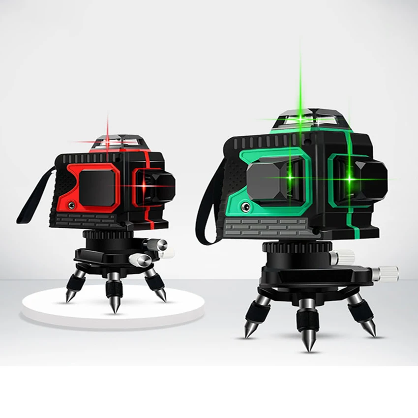 Self-Leveling Laser Level 12 Lines Red/Green Beam 360 Rotary Vertical Horizontal Line Laser Level with Base for Wall, Ceiling
Self-Leveling Laser Level 12 Lines Red/Green Beam 360 Rotary Vertical Horizontal Line Laser Level with Base for Wall, Ceiling