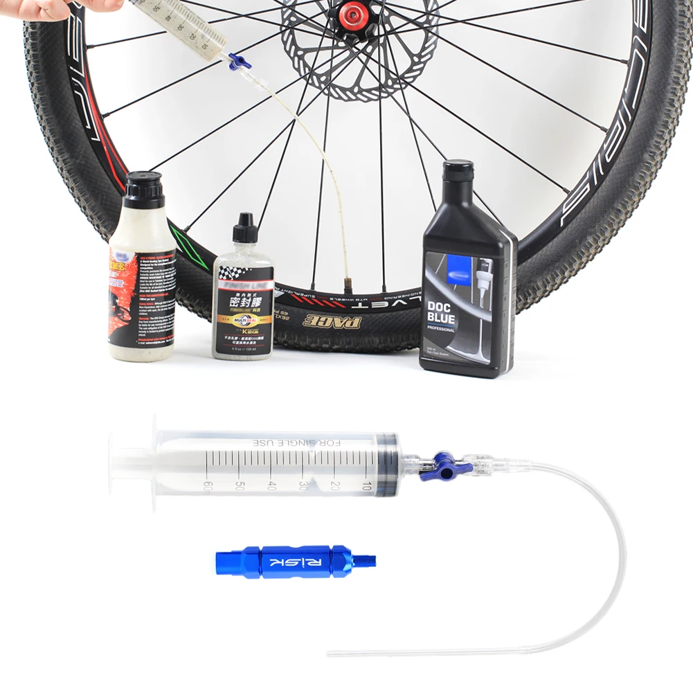 Bicycle Tubeless Tire Liquid Injection Tool MTB Road Bike Tubeless Sealant Injector UST Tyre No Inner Tubes Valve Core Tool
Bicycle Tubeless Tire Liquid Injection Tool MTB Road Bike Tubeless Sealant Injector UST Tyre No Inner Tubes Valve Core Tool
