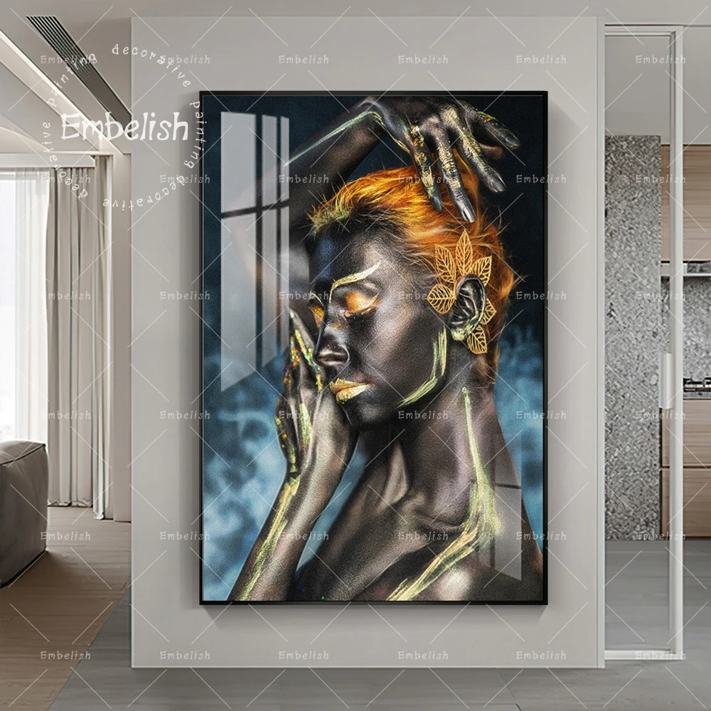 1 Pieces Sexy African Black Nude Woman Skin Portrait Wall Art Pictures For Living Room Home Decor Posters HD Canvas Painting
1 Pieces Sexy African Black Nude Woman Skin Portrait Wall Art Pictures For Living Room Home Decor Posters HD Canvas Painting