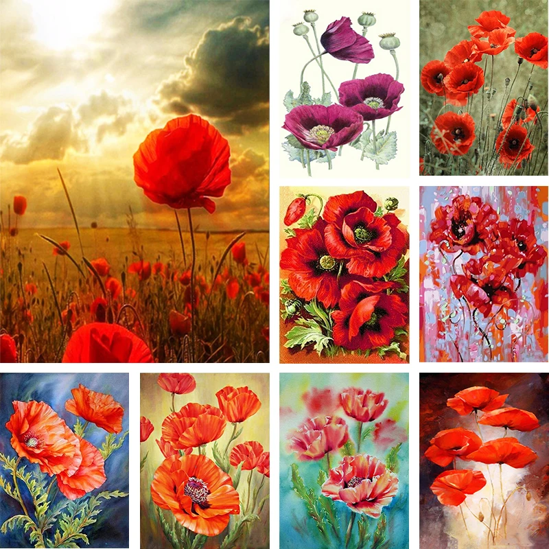 Poppy Diamond Painting Square / Round Flower Embroidery 5D Cross Stitch Mosaic Home Decor
Poppy Diamond Painting Square / Round Flower Embroidery 5D Cross Stitch Mosaic Home Decor