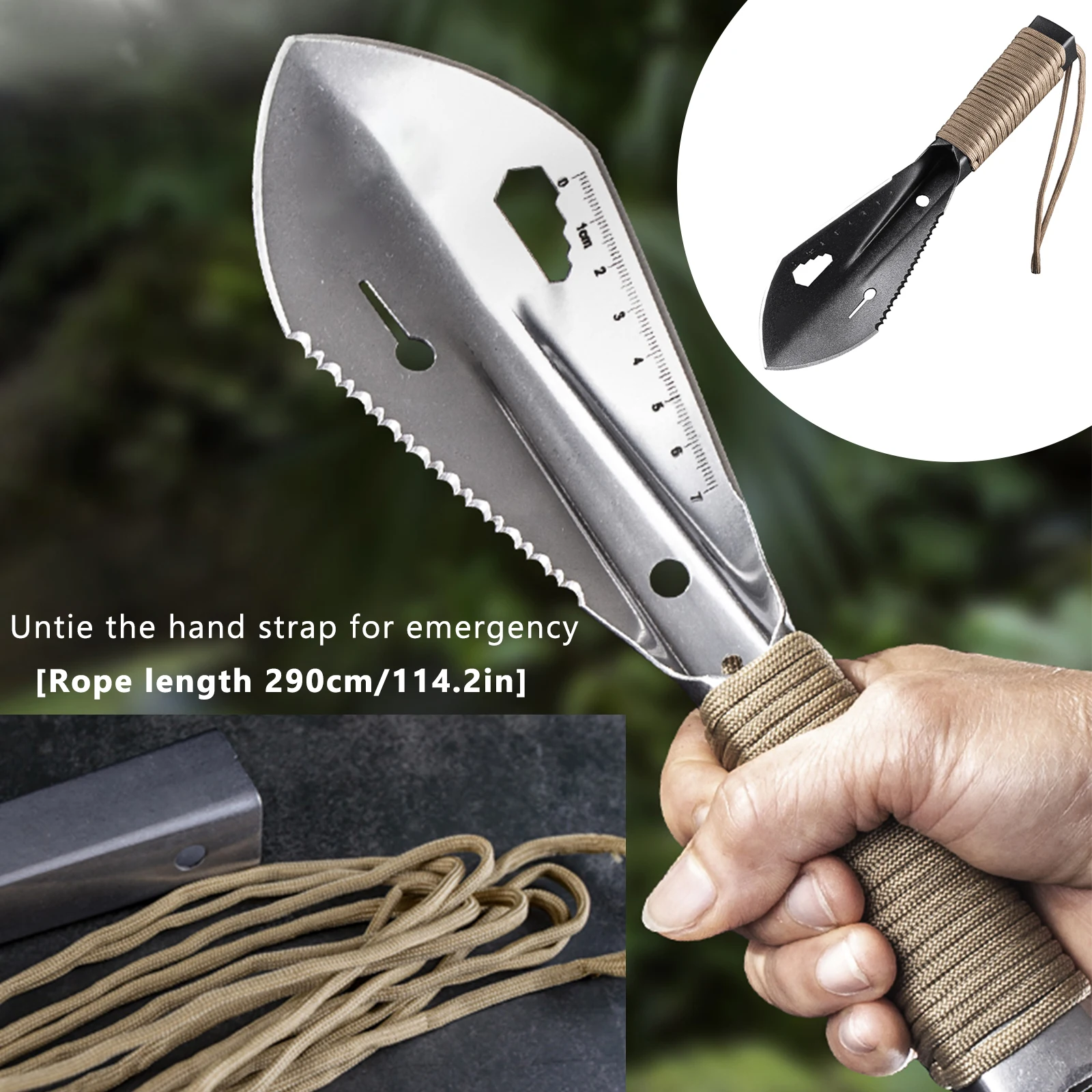 Lightweight Garden Shovel Stainless Steel Multitool Shovel Camping Hiking Backpacking Portable Survival In The Wild Shovel Tool
Lightweight Garden Shovel Stainless Steel Multitool Shovel Camping Hiking Backpacking Portable Survival In The Wild Shovel Tool