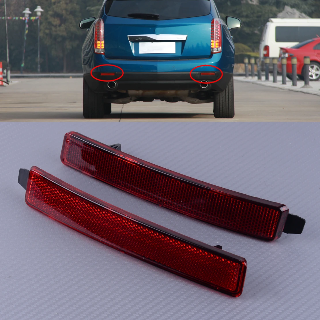DWCX 1 Pair 25881882 25881881 Left Right Rear Bumper Reflector Fit For Cadillac SRX Chevrolet Traverse GMC Acadia Saturn Outlook
DWCX 1 Pair 25881882 25881881 Left Right Rear Bumper Reflector Fit For Cadillac SRX Chevrolet Traverse GMC Acadia Saturn Outlook