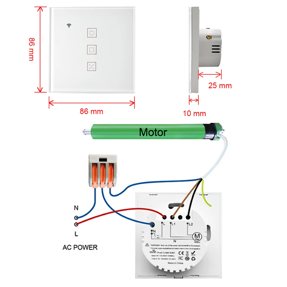 Tuya Smart WiFi Roller Shutter Blinds Switch for Electric Curtain Motor App Remote Control Timer Google Home Alexa Voice Command
Tuya Smart WiFi Roller Shutter Blinds Switch for Electric Curtain Motor App Remote Control Timer Google Home Alexa Voice Command