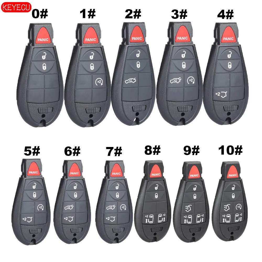 KEYECU Keyless-Go Remote Key Fob 433MHz for Chrysler Dodge Caravan 2011-2019 P/N: 5026591AK FCCID: IYZ-C01C ( 0# - 10# Remote)
KEYECU Keyless-Go Remote Key Fob 433MHz for Chrysler Dodge Caravan 2011-2019 P/N: 5026591AK FCCID: IYZ-C01C ( 0# - 10# Remote)