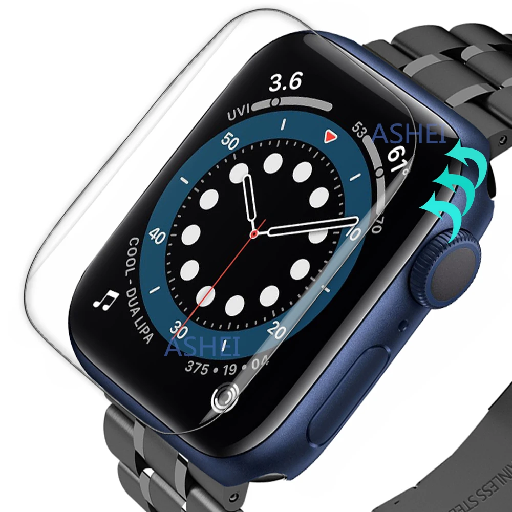 Screen Protector for Apple Watch Series 6/5/SE 44mm Clear Flexible HD Film Bubble-Free for IWatch 4 40mm Not Glass Protectors
Screen Protector for Apple Watch Series 6/5/SE 44mm Clear Flexible HD Film Bubble-Free for IWatch 4 40mm Not Glass Protectors