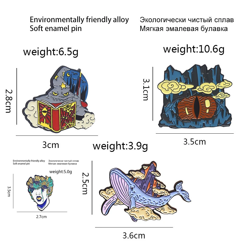 1PC Cute Eye Ears Mouth Brooches Wave Whale Snail Rose Mirror Mushroom Magic eye mountain Enamel Pin Lapel Badge Jewelry Gift 
1PC Cute Eye Ears Mouth Brooches Wave Whale Snail Rose Mirror Mushroom Magic eye mountain Enamel Pin Lapel Badge Jewelry Gift