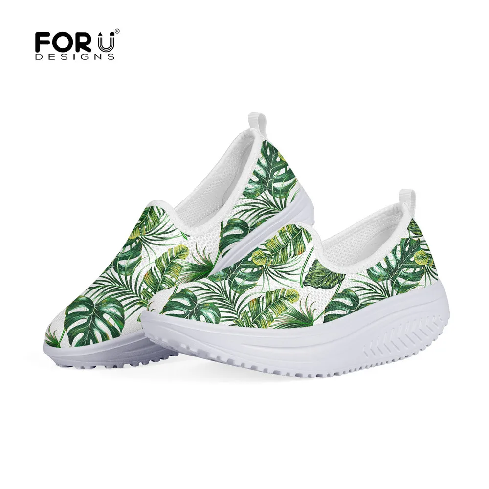 FORUDESIGNS Tropical Monstera Green Women Flats Platform Height Increasing Shoes Woman Casual Summer Mesh Swing Slimming Shoes
FORUDESIGNS Tropical Monstera Green Women Flats Platform Height Increasing Shoes Woman Casual Summer Mesh Swing Slimming Shoes