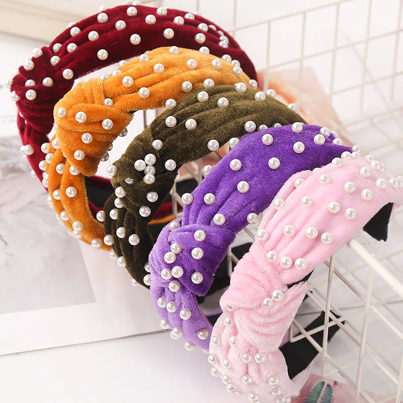 Korean Pearl Headband for Women Bezel Simple Knotted Hair Hoop Women Hairband Fashion Headwear Girls Hair Turban Accessories
Korean Pearl Headband for Women Bezel Simple Knotted Hair Hoop Women Hairband Fashion Headwear Girls Hair Turban Accessories