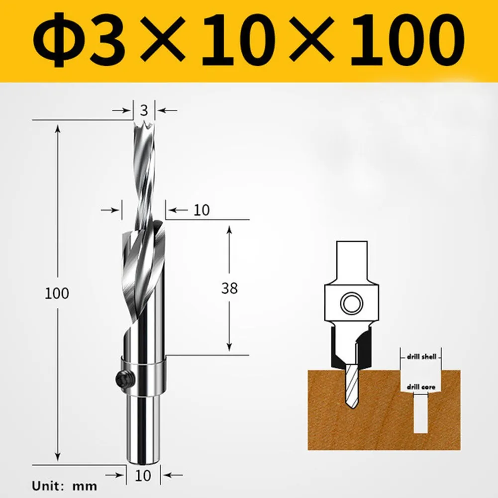 Two-stage Drill Bit Salad Drill Woodworking Countersunk Head Flat-bottomed HSS High Speed Steel Stepped Brand New
Two-stage Drill Bit Salad Drill Woodworking Countersunk Head Flat-bottomed HSS High Speed Steel Stepped Brand New